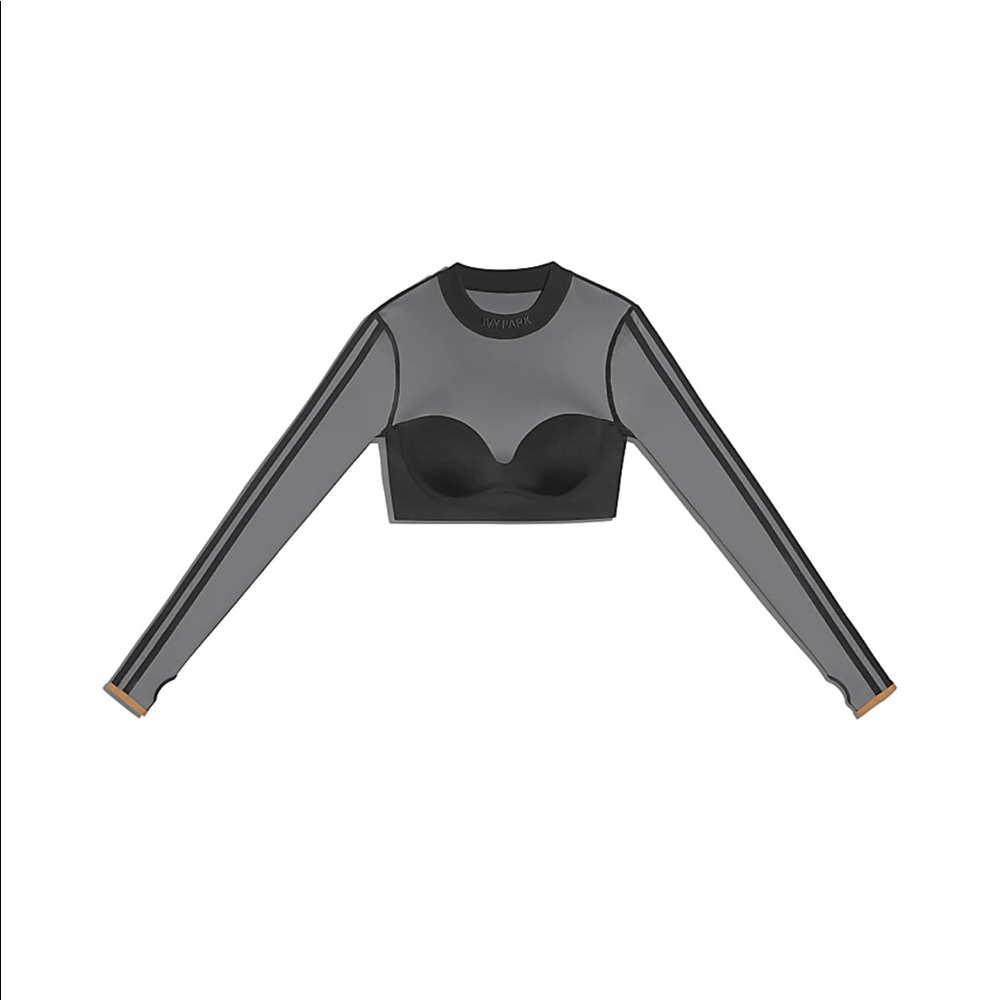 Adidas x IVY PARK Drip 2.2 Black Mesh Crop Top